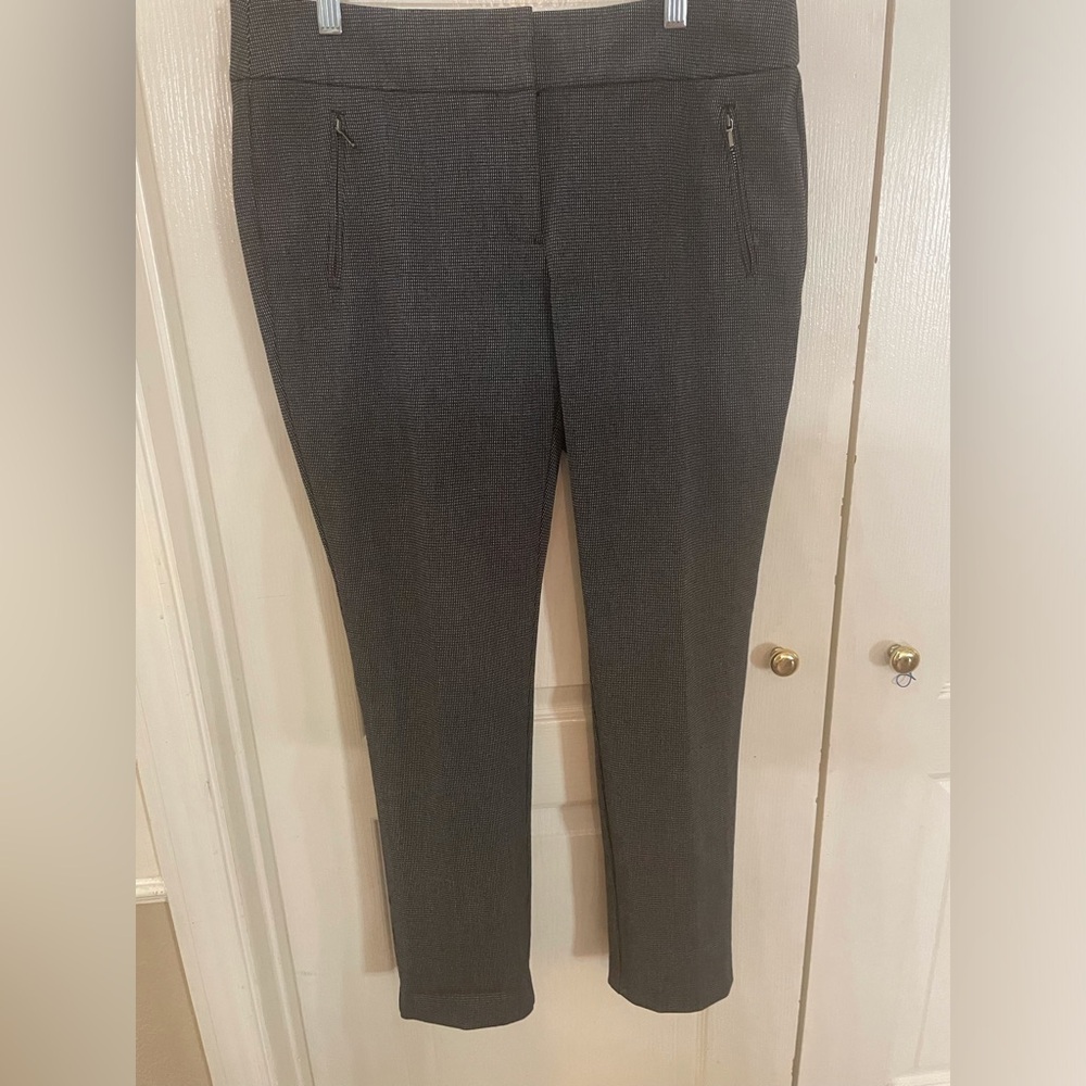 LOFT Black and White Patterned Pants